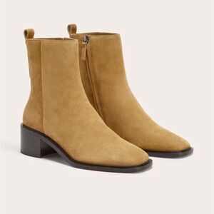 Everlane City Boot Tan Suede - women size 10